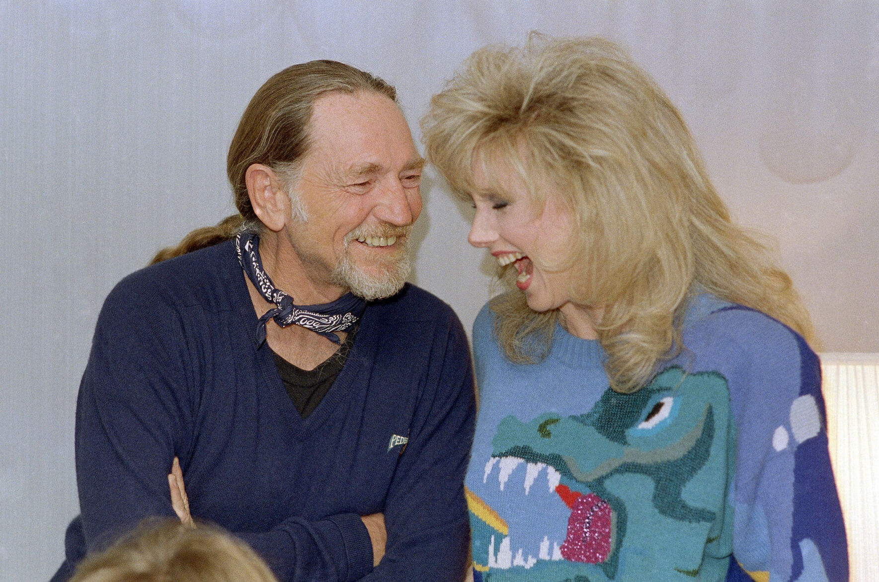 1987: Willie Nelson and Morgan Fairchild